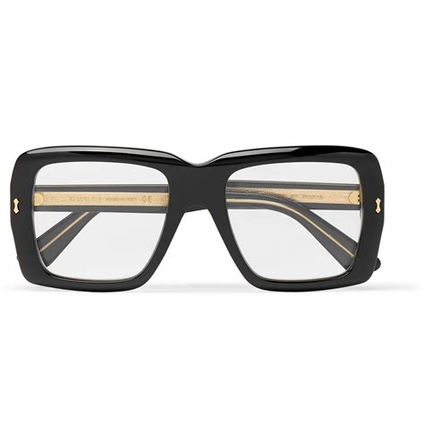 gucci gold square glasses|square Gucci glasses men.